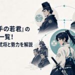 北条時行の前に足利尊氏や小笠原貞宗などアニメ第1期の敵キャラが立ちはだかる勢力図風の構図